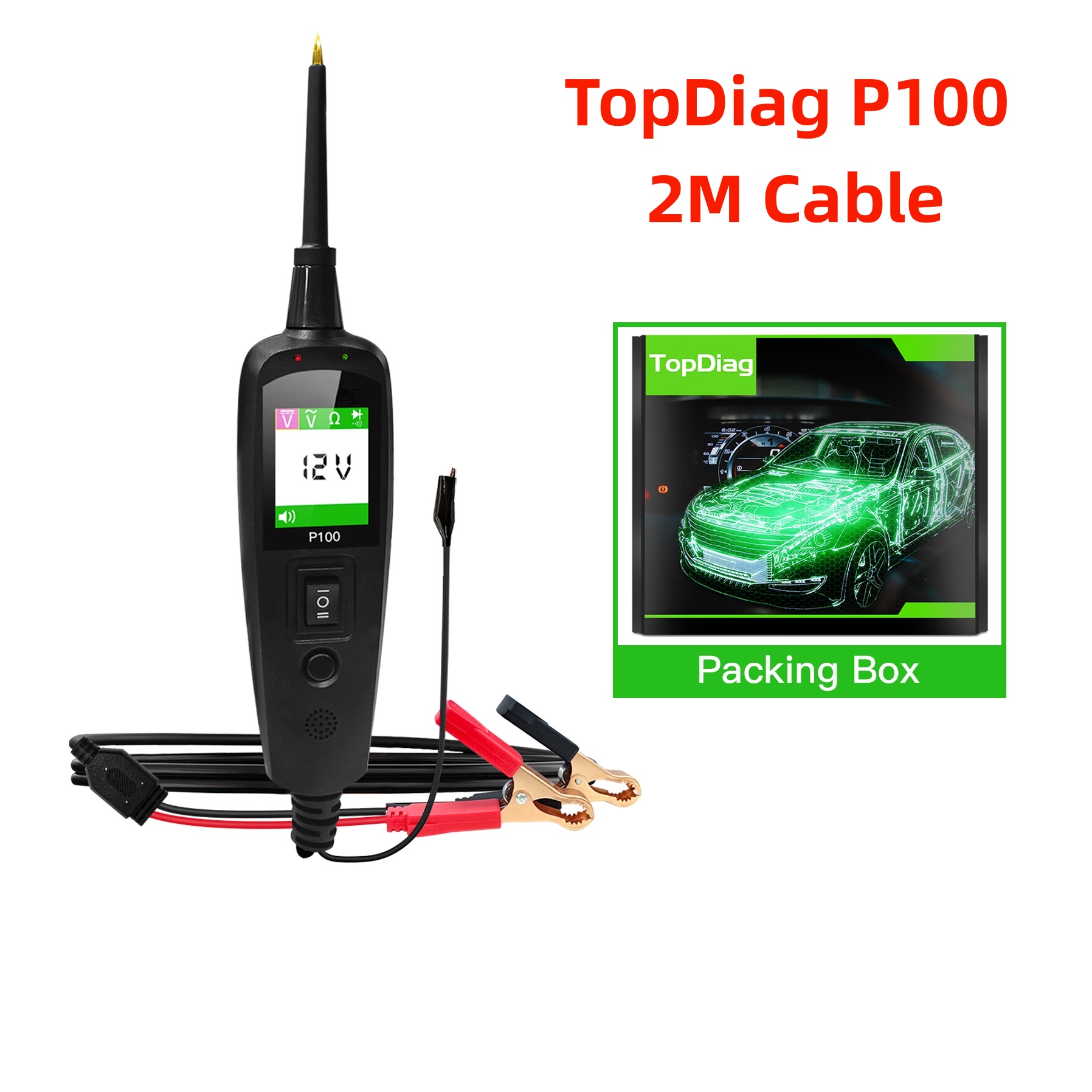Power Tools In Automotive - TopDiag P100 2M Tester per Circuiti