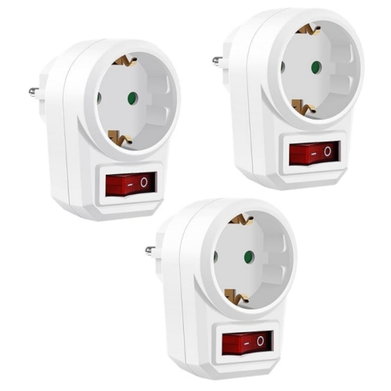 Power Tools Extension - Adattatore presa UE 3PCS con interruttore