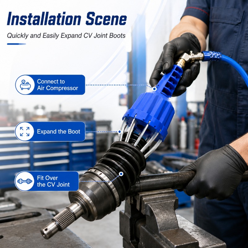 Power Tools In Automotive - Utensile Pneumatico Universale per Espansione Cuffie
