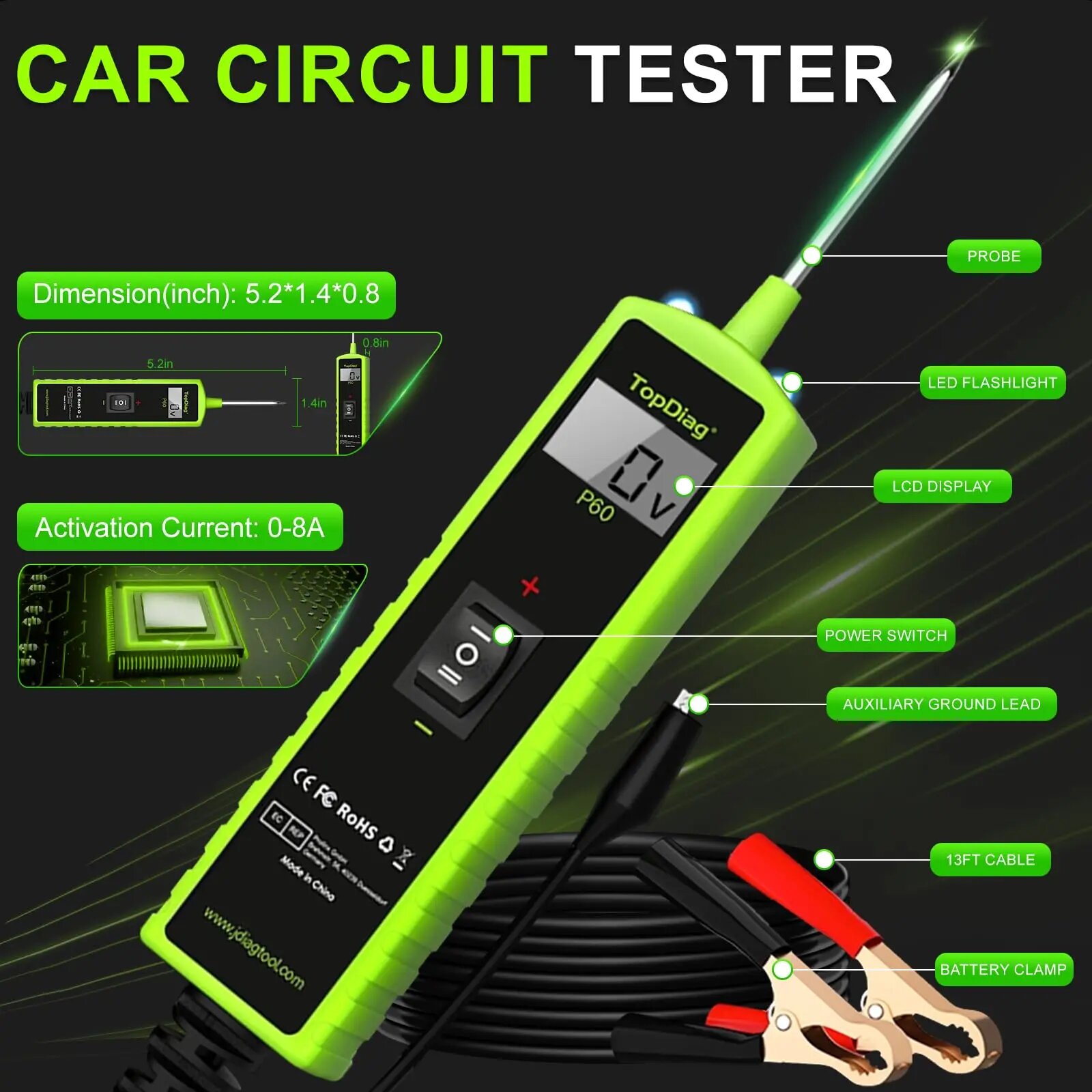 Power Tools In Automotive - Tester di circuiti elettrici per auto