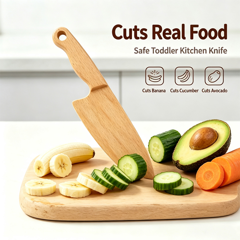 Power Tools Kids - Coltello per bambini in legno per