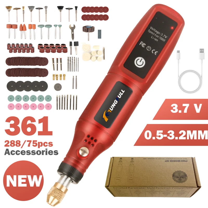 Power Tools Jobs - Penna per Incisione Ricaricabile USB Senza