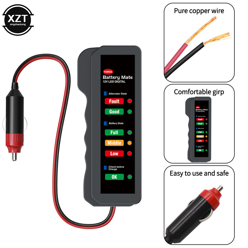 Power Tools In Automotive - Tester per Batteria Auto con Display