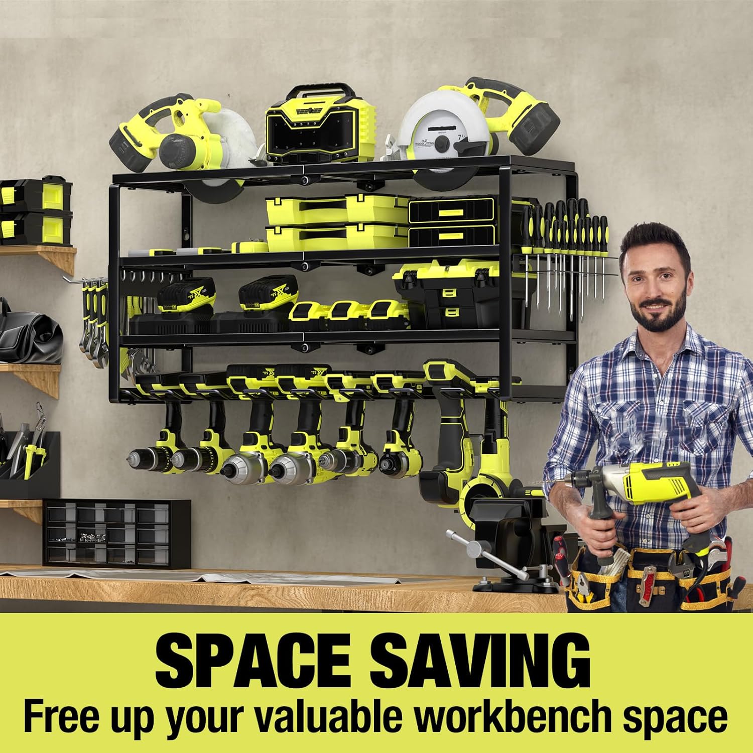 Organizzatore da Parete a 4 Li - Power Tools Organizer recensione e prezzo